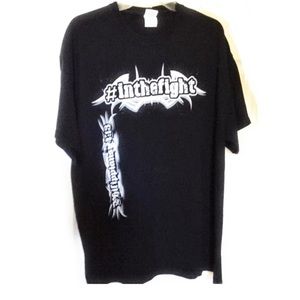 Religious T Shirt XL Inspirational In the Fight